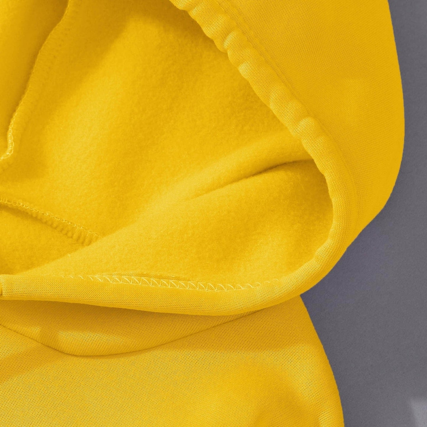Yellow Basic Kangaroo Hoodie for Women