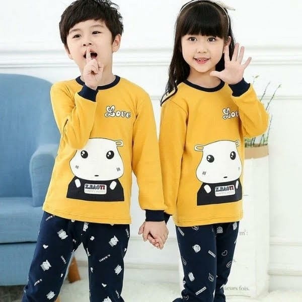 Yellow Love Printed Kids Wear (Each)