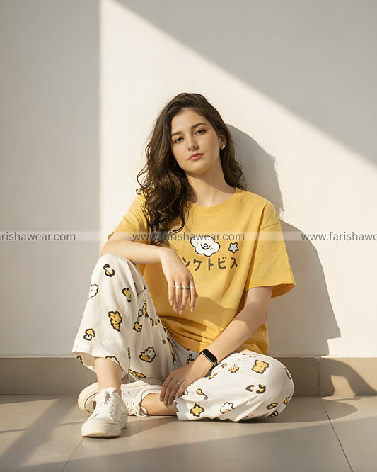 Chinese Printed Night Suit