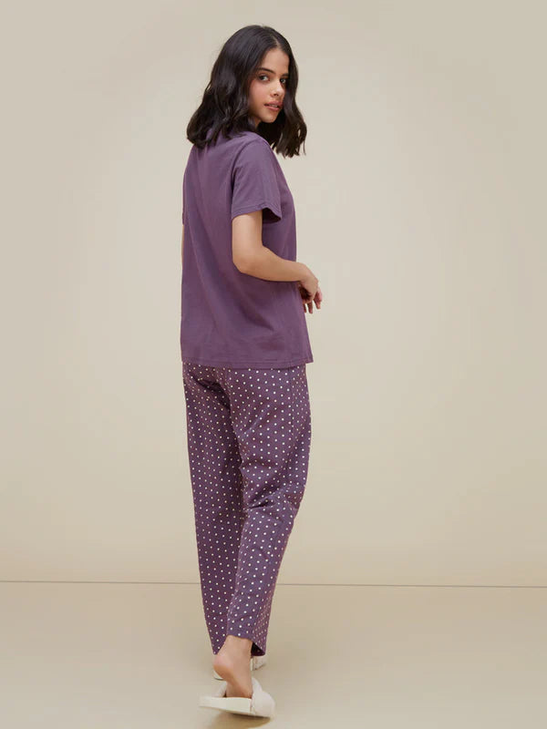 Butterfly Printed  Night Suit