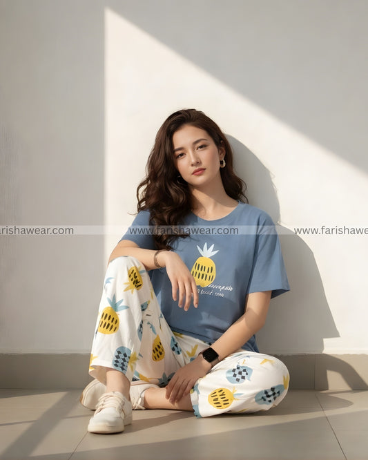 Pineapple Printed Night Suit