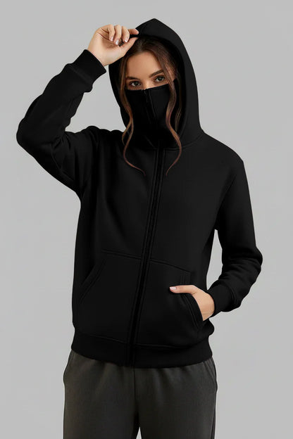 Balaclava Ninja Zipper Hoodie Jacket